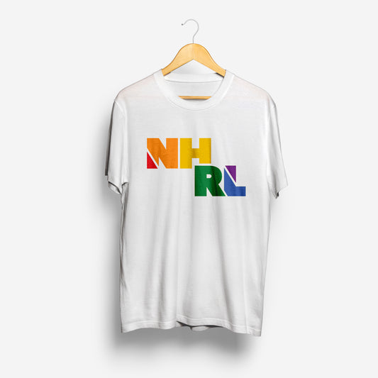 NHRL Rainbow Pride Tee (White)